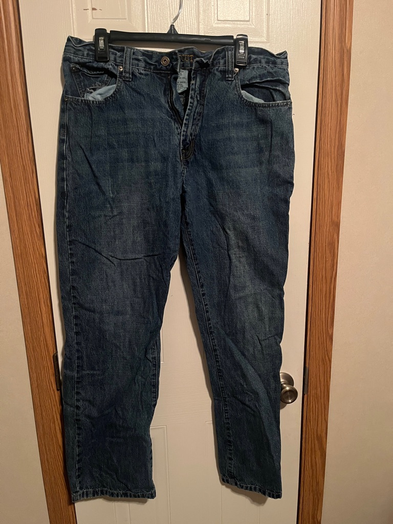 Relaxed Fit Mens Indigo Denim Jeans